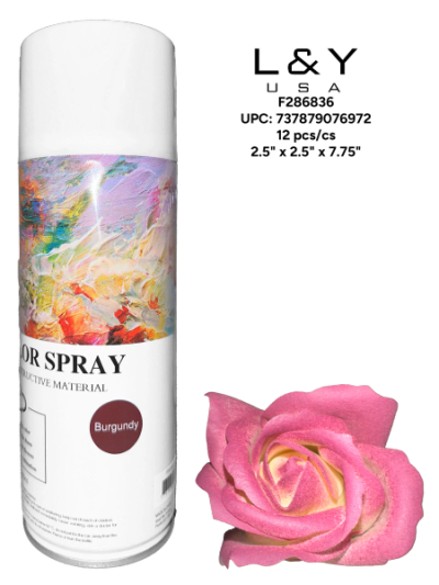 Burgundy Flower Spray - 1/pk 12bx/cs cs.12