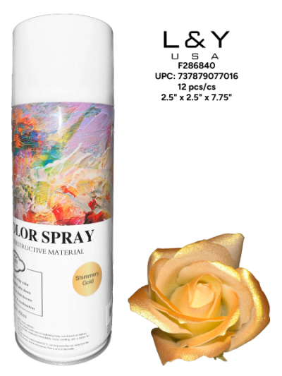 Shimmering Gold Flower Spray - 1/pk 12bx/cs cs.12