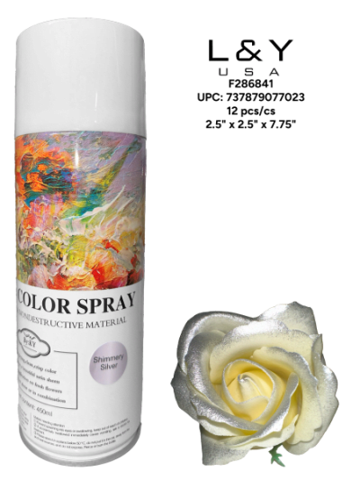 Shimmering Silver Flower Spray - 1/pk 12bx/cs cs.12