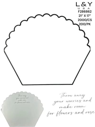 White Floral Wrapper - 200/pk 10bx/cs cs.10