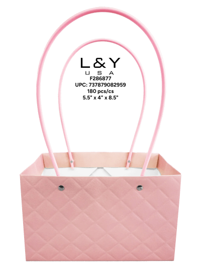 Wicker Style Print Paper Bag - 12/pk 15bx/cs cs.180