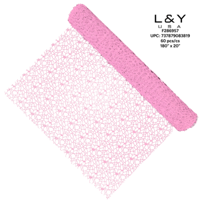 Blush Pink Floral Decor Paper 60roll/cs - 12/pk 5bx/cs cs.60