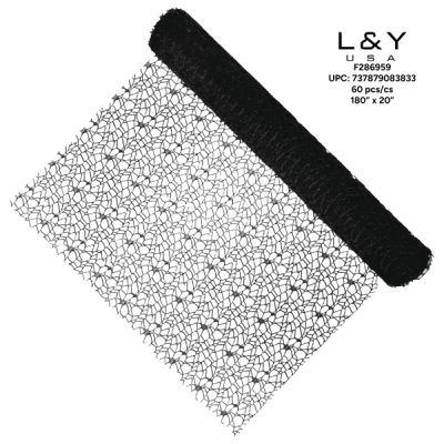 Black Floral Decor Paper 60roll/cs - 12/pk 5bx/cs cs.60