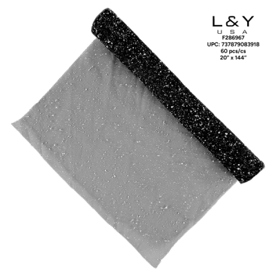Black Mesh with Foam Sprinkle - 12/pk 5bx/cs cs.60