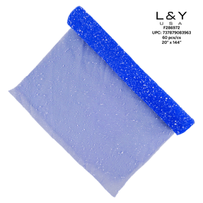 Blue Mesh with Foam Sprinkle - 12/pk 5bx/cs cs.60