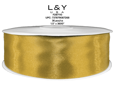 Gold Ribbon 1.5inch - 15/pk 3bx/cs cs.36