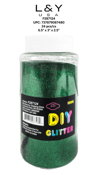 Dark Green Glitter Bottle - 1/pk 24bx/cs cs.24