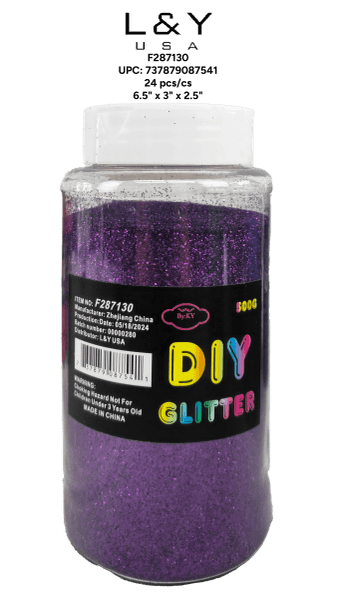 Purple Glitter Bottle - 1/pk 24bx/cs cs.24