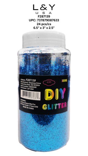 Light Blue Coarse Glitter Bottle - 1/pk 24bx/cs cs.24