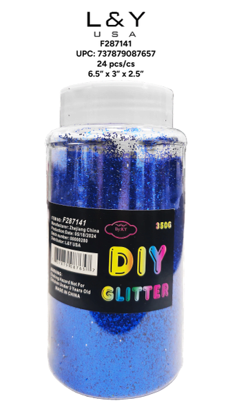 Dark Blue Coarse Glitter Bottle - 1/pk 24bx/cs cs.24