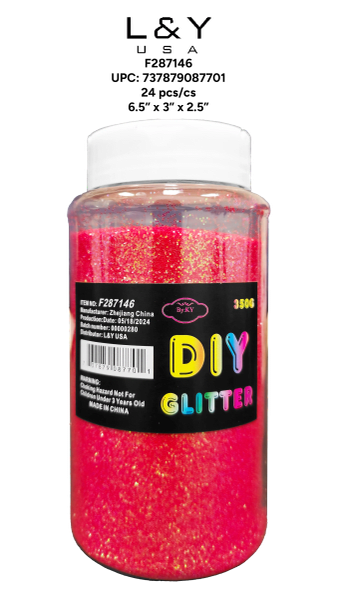 Burgundy Coarse Glitter Bottle - 1/pk 24bx/cs cs.24