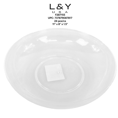 Plastic Plate 11*7.8*1.58 - 1/pk 24bx/cs cs.24