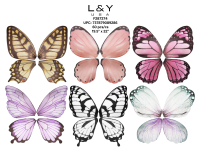 Butterfly Wrapping Paper - 20/pk 60bx/cs cs.60