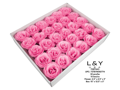 Fuchsia Glitter Artificial Flower - 30/pk 10bx/cs cs.300