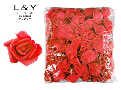 Red PE Flower - 100/pk 60bx/cs cs.60