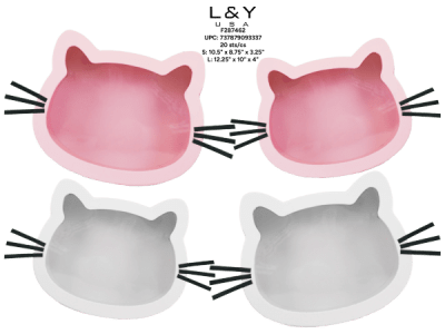 2-in-1 Cat HEad Display Gift Box - 1/pk 20bx/cs cs.20