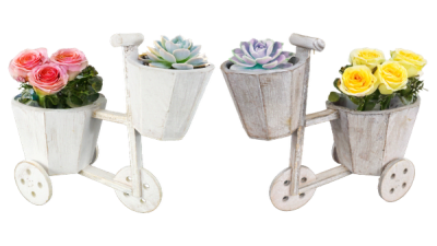 Gray Tricycle-Shaped Basket - 1/pk 18bx/cs cs.18