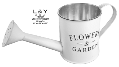 Rustic Watering Pots - 12/pk 5bx/cs cs.60