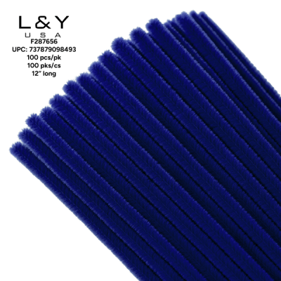 Blue Chenille Stems - 10/pk 100bx/cs cs.100