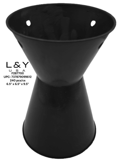 Round Black Tapered Floral Arrangement Base - 12/pk 20bx/cs cs.240