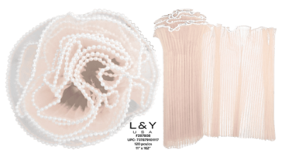 Salmon Pink Ruffled Floral Wrapper - 12/pk 10bx/cs cs.120