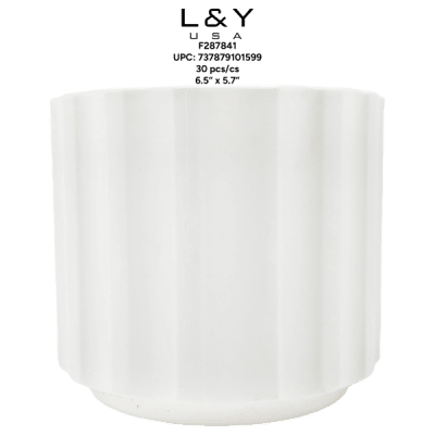 Round Fluted Vase - 1/pk 30bx/cs cs.30