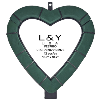 Heart Ring Floral Foam Cage - 1/pk 12bx/cs cs.12