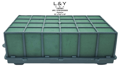Rectangular Flower Foam Cage - 1/pk 6bx/cs cs.6