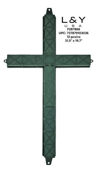 Cross-Shaped Flower Foam Cage - 1/pk 12bx/cs cs.12