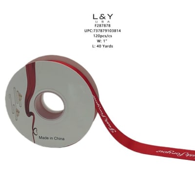 Red Ribbon 1" (40yd) - 12/pk 10bx/cs cs.120