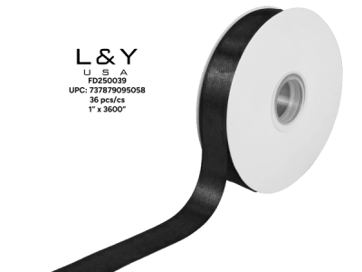 Black Ribbon 1" - 6/pk 6bx/cs cs.36