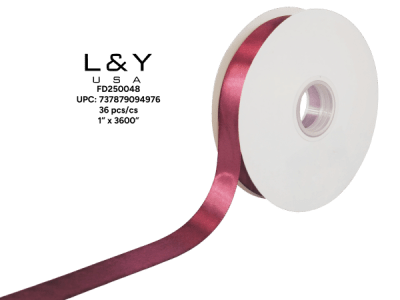 Dark Red Ribbon 1" - 6/pk 6bx/cs cs.36