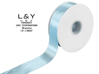 Sky Blue Ribbon 1.5" - 6/pk 6bx/cs cs.36
