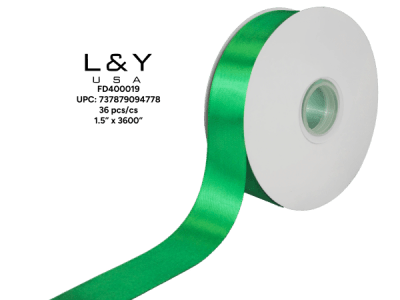 Light Green Ribbon 1.5" - 6/pk 6bx/cs cs.36