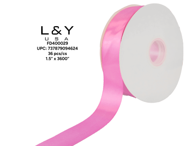 Pink Ribbon 1.5" - 6/pk 6bx/cs cs.36