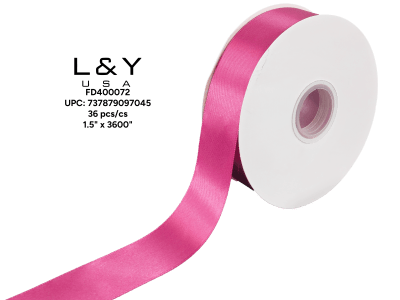 Dark Fuchsia Ribbon 1.5" - 6/pk 6bx/cs cs.36
