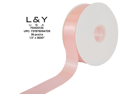 Faded Pink Ribbon 1.5" - 6/pk 6bx/cs cs.36