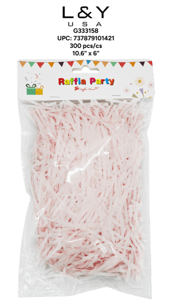 Pink Rafia Confetti - 12/pk 25bx/cs cs.300