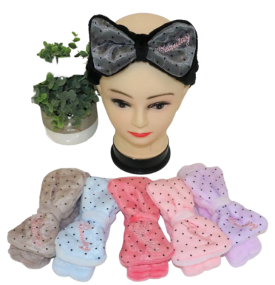Beauty Polka Dot Spa Headband - 12/pk 30bx/cs cs.360