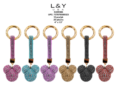 Ear Bling Bling Keychain - 12/pk 20bx/cs cs.240