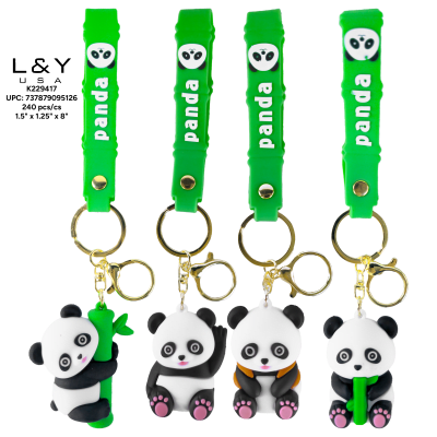 Panda Bamboo Keychains - 12/pk 20bx/cs cs.240