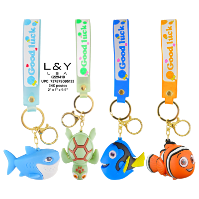 Underwater Creatures Keychains - 12/pk 20bx/cs cs.240