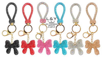 Bow Tie Keychains - 12/pk 20bx/cs cs.240