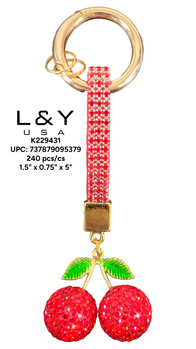 Cherry Keychains - 12/pk 20bx/cs cs.240