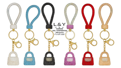 Keylock Bling Keychains - 12/pk 20bx/cs cs.240