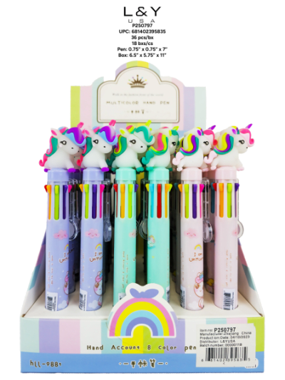 Unicorn Multi color pen - 36/pk 18bx/cs cs.18bx