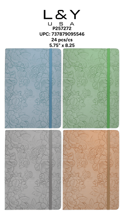 Floral Pattern Notebook - 12/pk 2bx/cs cs.24
