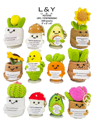 Little Happy Plant Plushes - 12/pk 20bx/cs cs.240