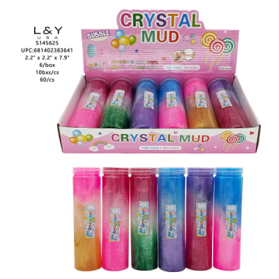 Colorful Tube Slime - 6/pk 10bx/cs cs.60