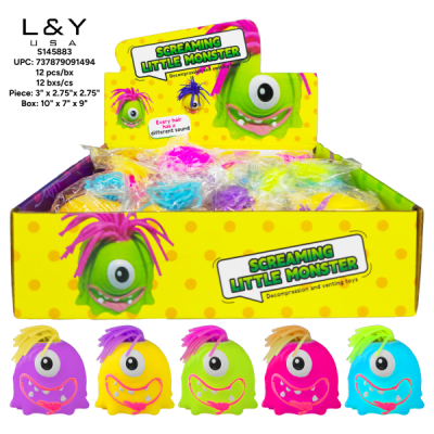 Screaming Monster Squishy toys - 12/pk 12bx/cs cs.144